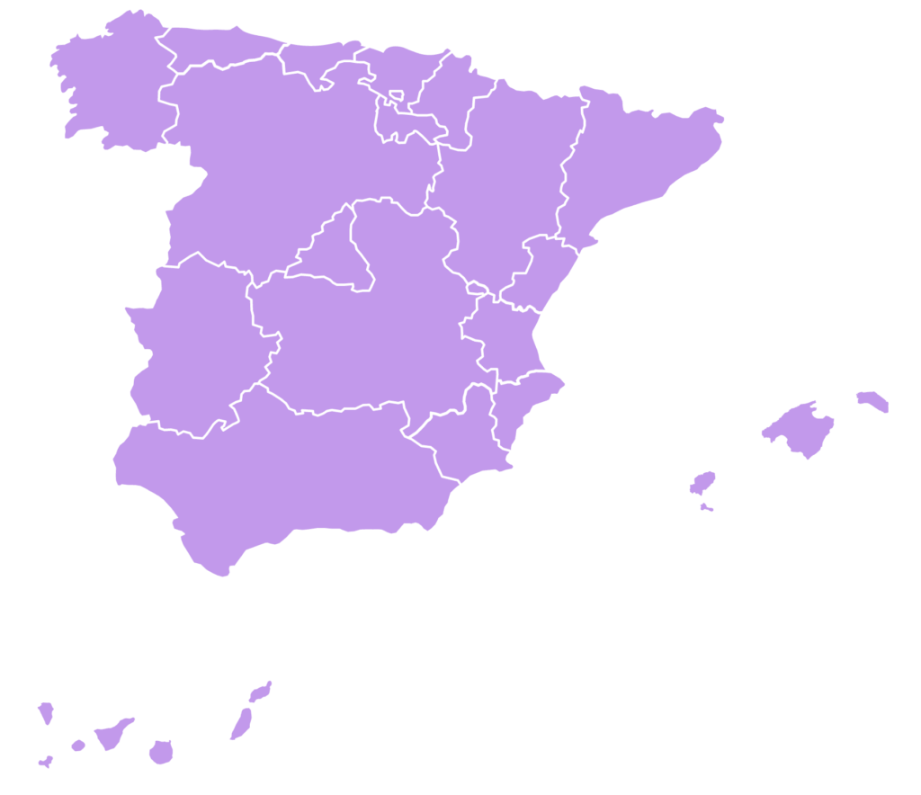 mapa de españa centro de datos