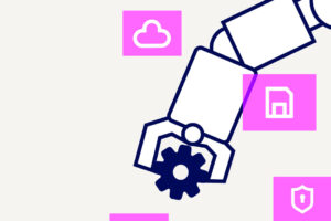 Ilustración de servicios gestionados para una arquitectura cloud híbrida.